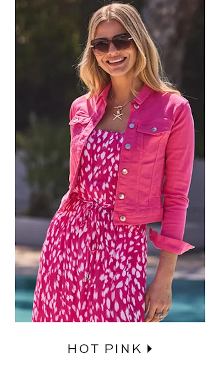 Hot Pink Denim Jacket