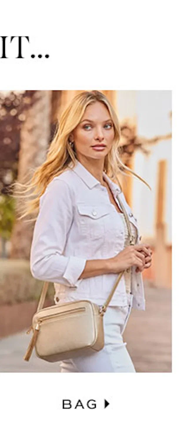 Gold Metallic Tassel Detail Cross Body Bag