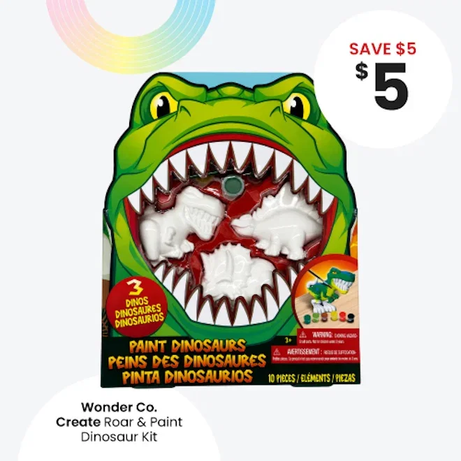 Paint Your Own Dinosaur Plasters