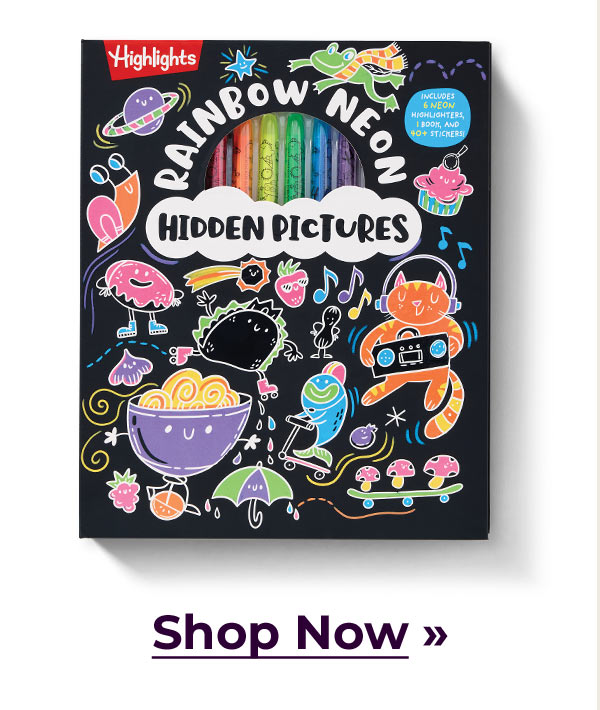 Rainbow Neon Hidden Pictures.