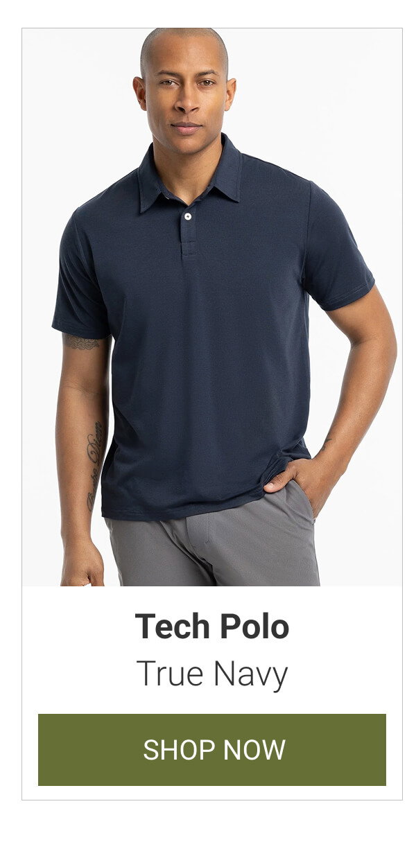 True Navy Tech Polo