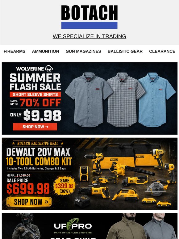 ☀️ Wolverine Summer Flash Sale! Shirts Starting at $9.98
