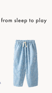 Barrel Beach Pants with Pockets | Swedish Sky/Ecru