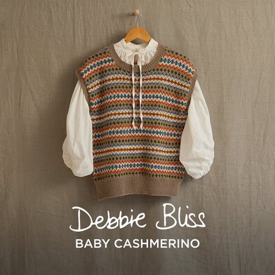 Miana Fairisle Tank Top in Debbie Bliss Baby Cashmerino