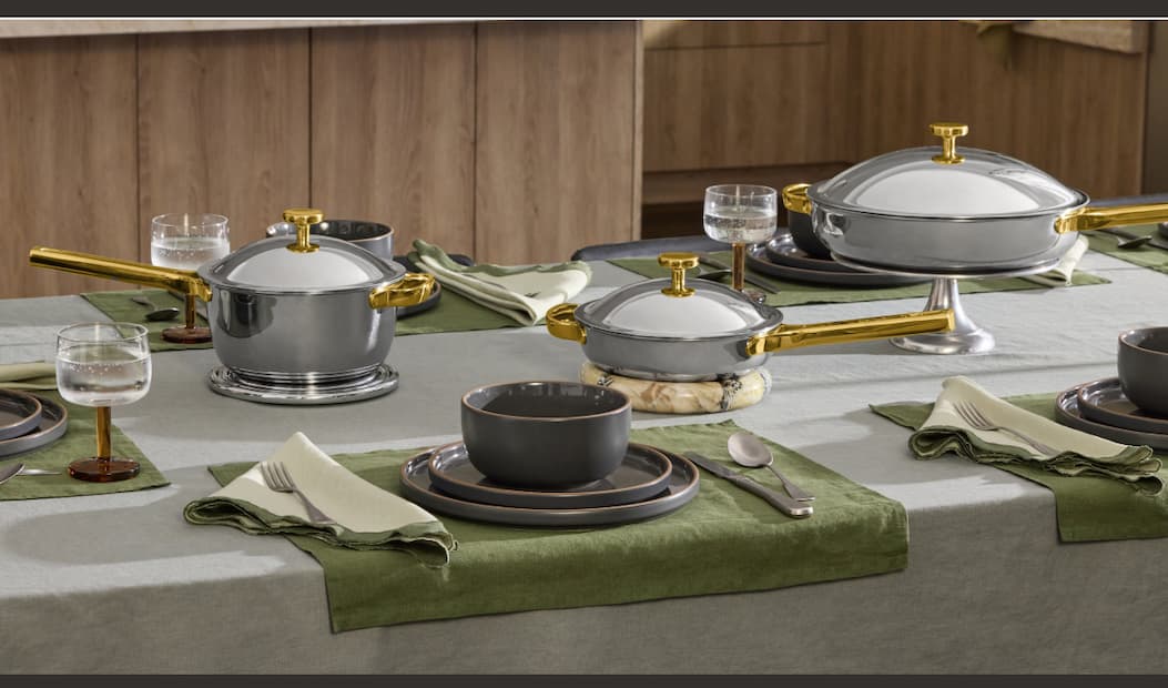 Our premier collection pairs the timeless performance of stainless steel with an enduring, revolutionary Titanium upgrade made for a lifetime of gathering around the table.