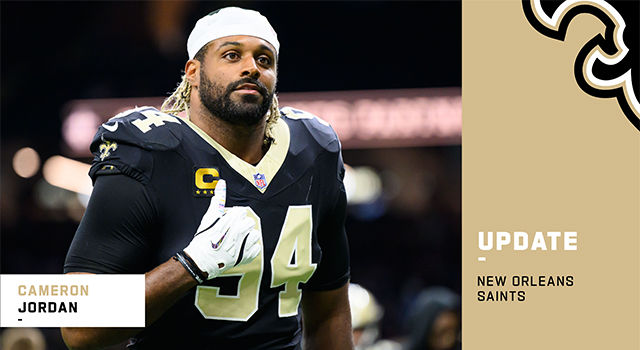 Cam Jordan finalizing one-year deal to return to Saints for 16th season
