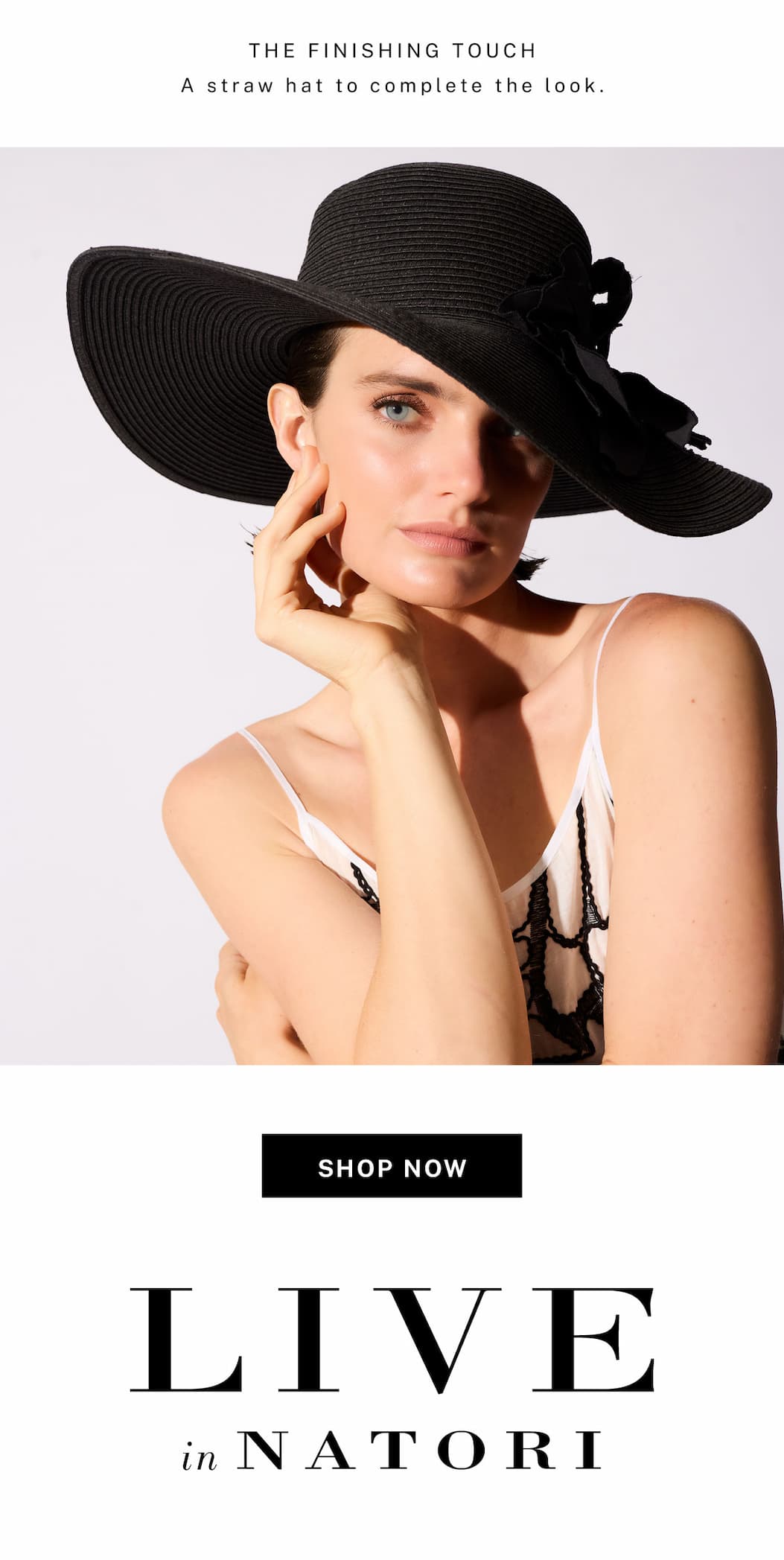 Add a sun hat.