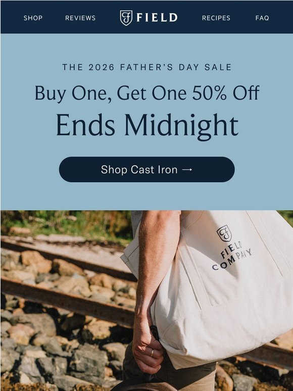 Final hours to save on cast iron