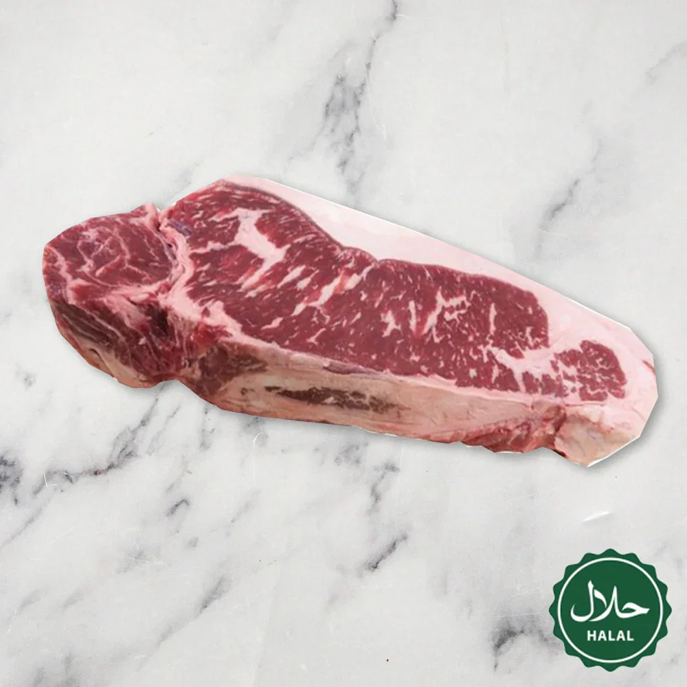 Image of USDA Prime New York Strip Steak, Halal, Frozen, +/-400g