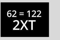 62 = 122 2XT