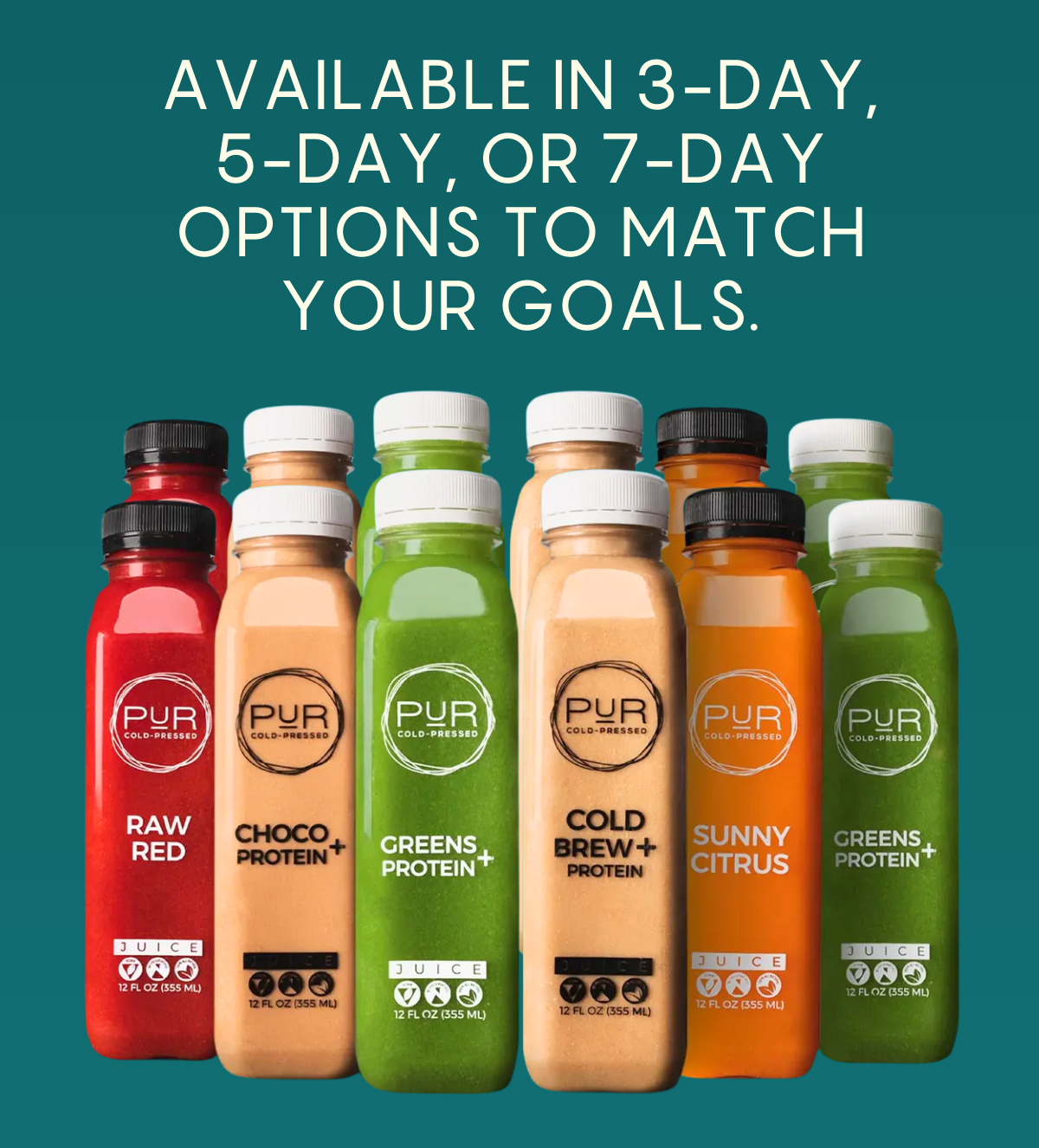 Available in 3-day, 5-day, or 7-day options to match your goals