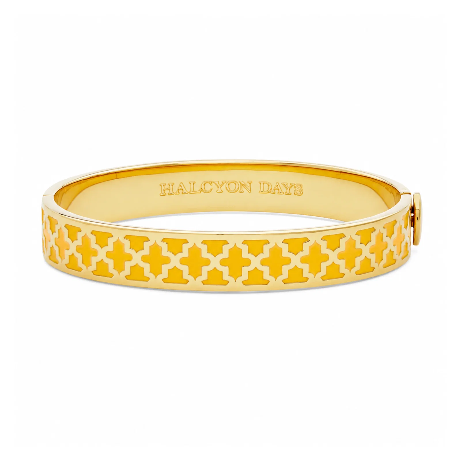 Image of Agama Hinged Bangle in Radiant Yellow & Gold
