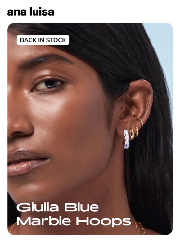 BACK IN STOCK: Viral Blue Marble Earrings