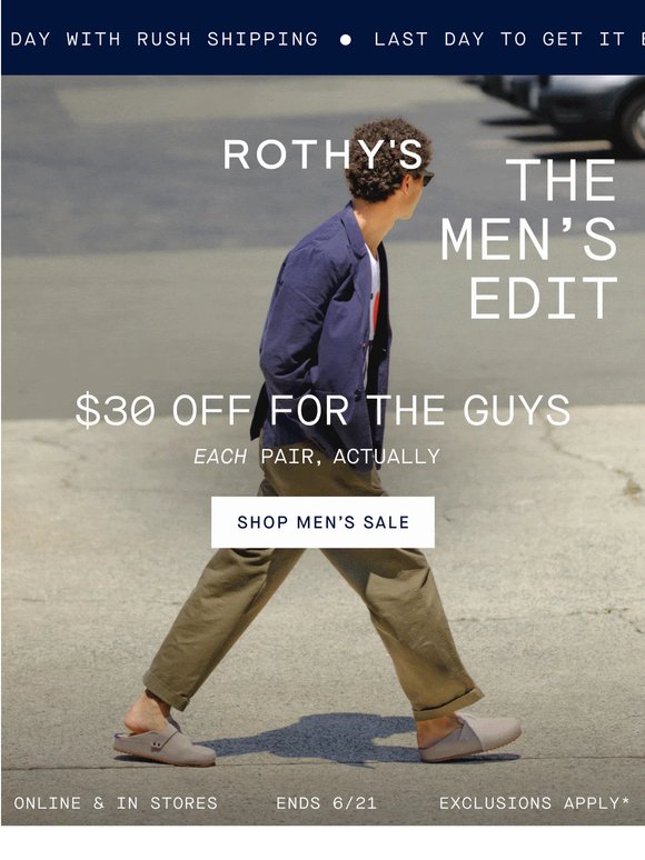 Make him proud: $30 off his gift.