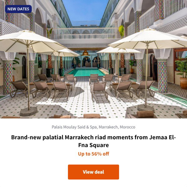 Brand-new palatial Marrakech riad moments from Jemaa El-Fna Square
