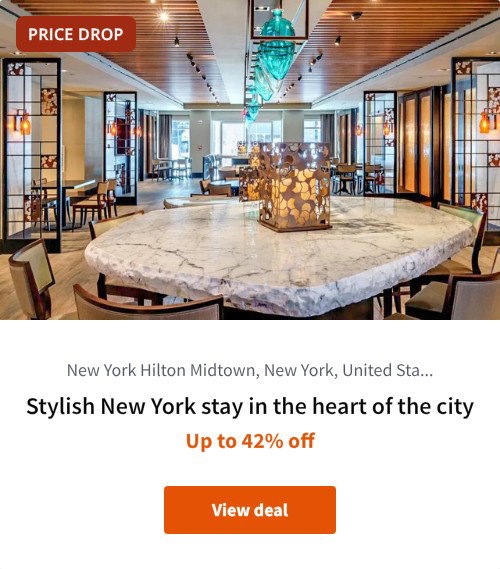 Stylish New York stay in the heart of the city