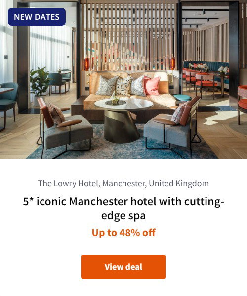 5* iconic Manchester hotel with cutting-edge spa