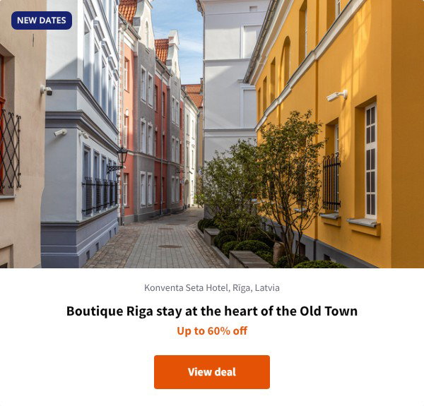 Boutique Riga stay at the heart of the Old Town