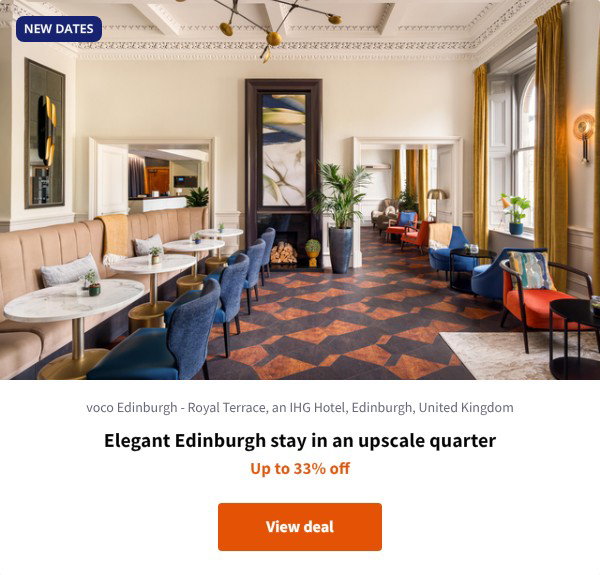 Elegant Edinburgh stay in an upscale quarter