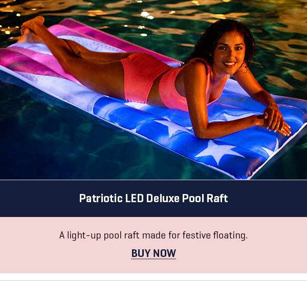 Patriotic LED Deluxe Pool Raft