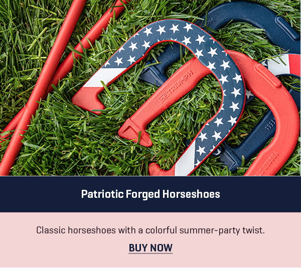 Patriotic Forged Horseshoes
