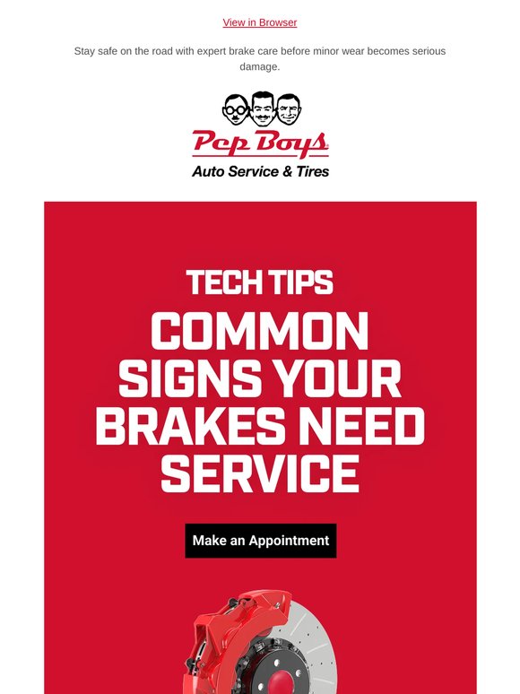 Don’t Risk Metal on Metal—$100 Off Brake Service❗