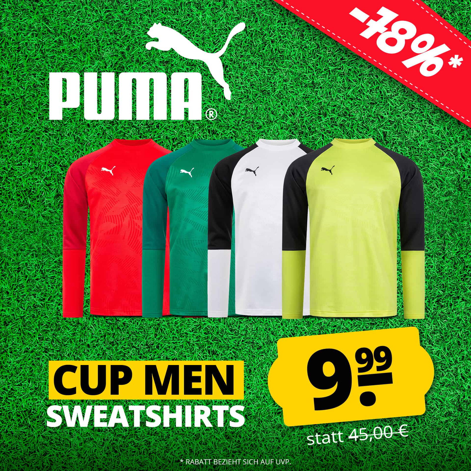 PUMA CUP Sweat Core Herren Training Sweatshirt