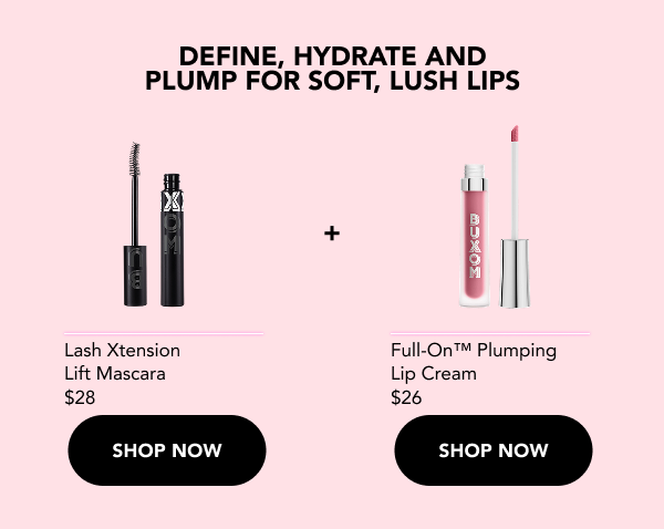 Lash Xtension Lift Mascara and Full on plumping lip cream