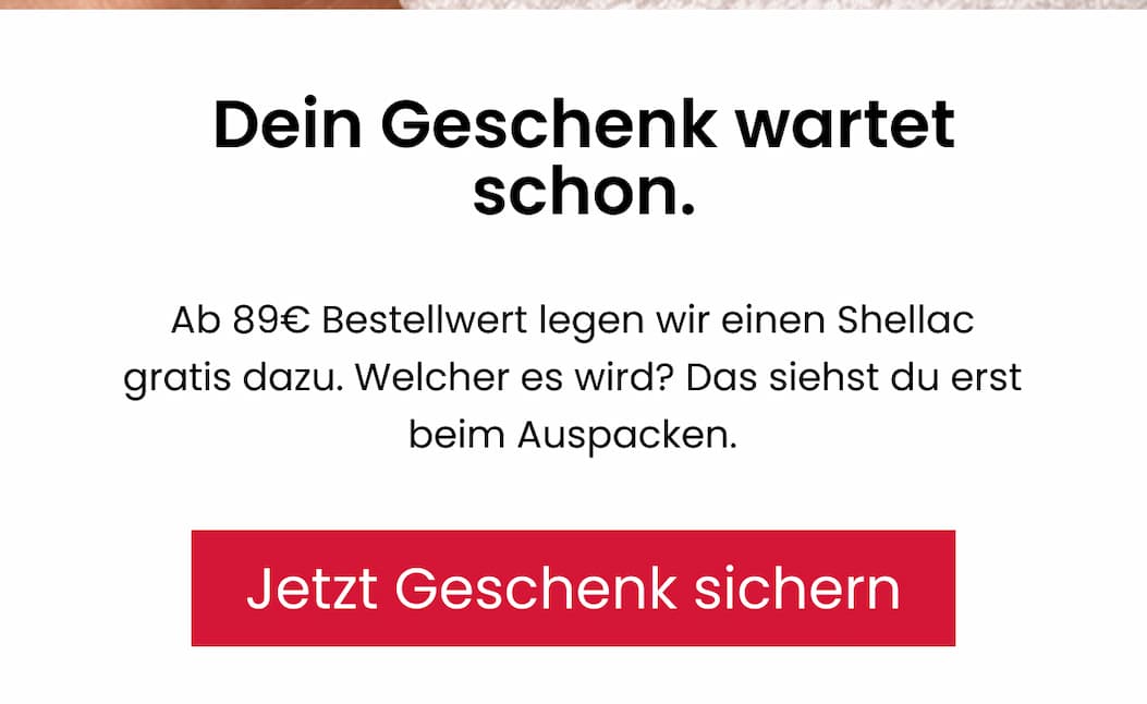Dein Geschenk wartet schon.