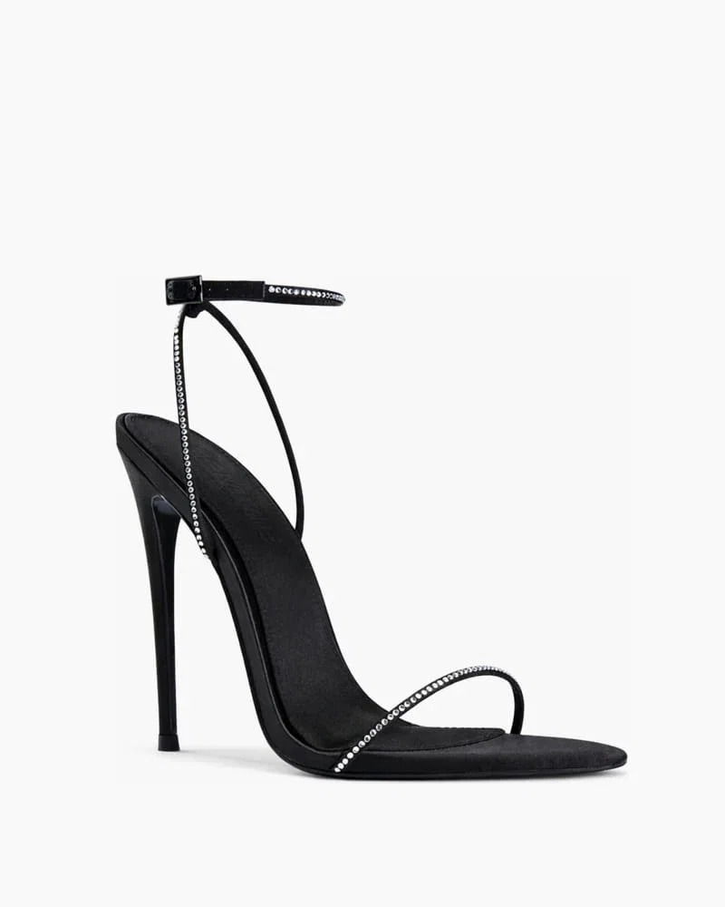 Evening Party Minimalist Stiletto Ankle Strap Sandals