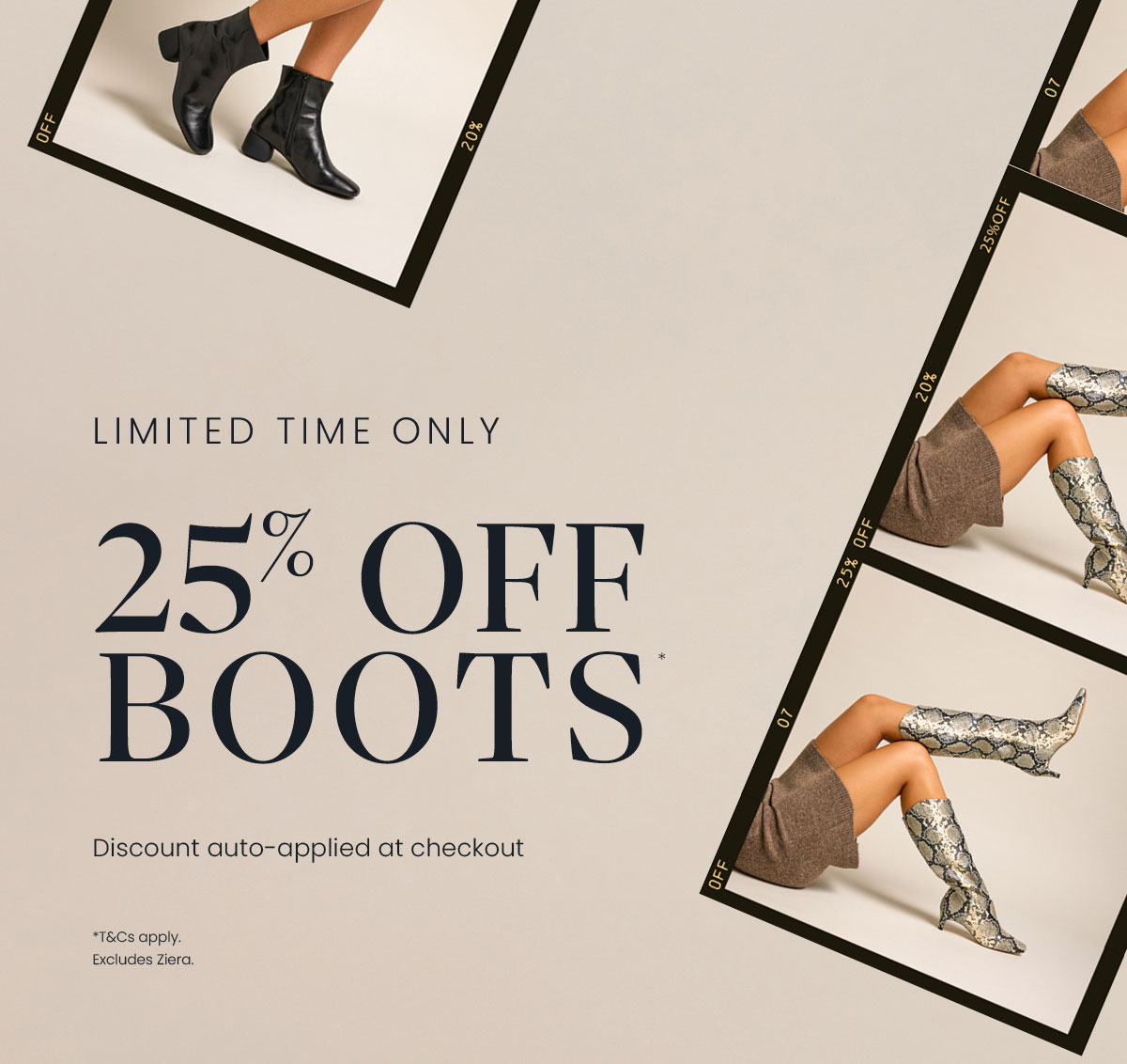 25% OFF BOOTS