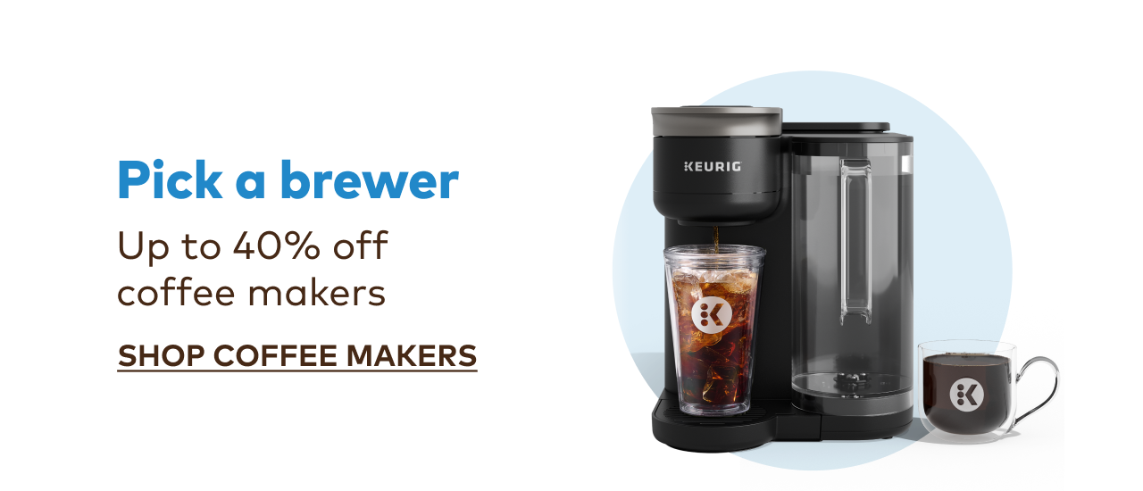 Up to 40% off coffee makers