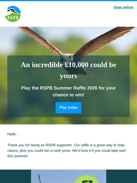 Fancy winning a wonderful £10,000?
