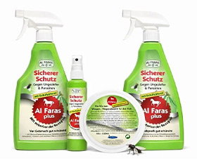 AL FARAS Insektenschutz für Umgebung & Oberflächen mit Eukalyptusöl 4er Set