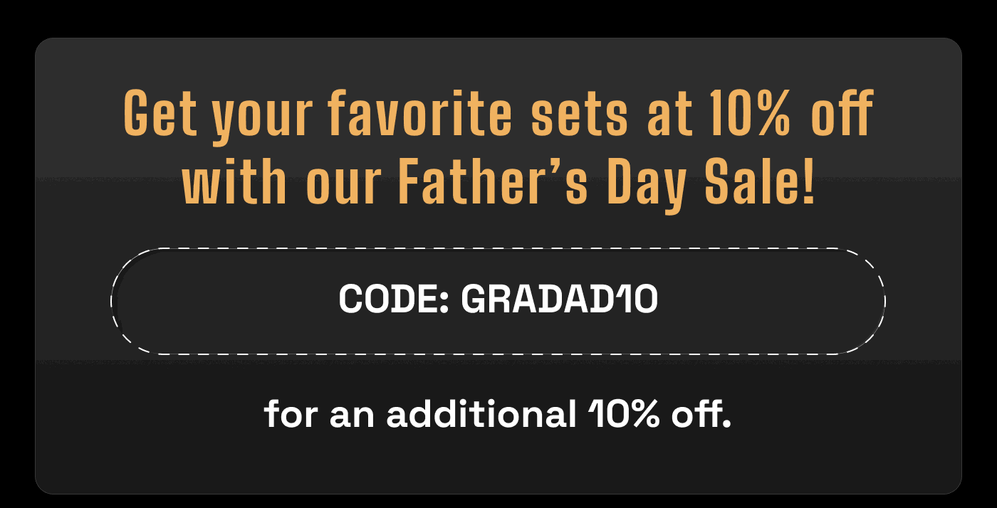 Get your set at 10%  off