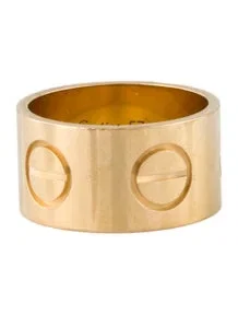 Wide LOVE Ring
