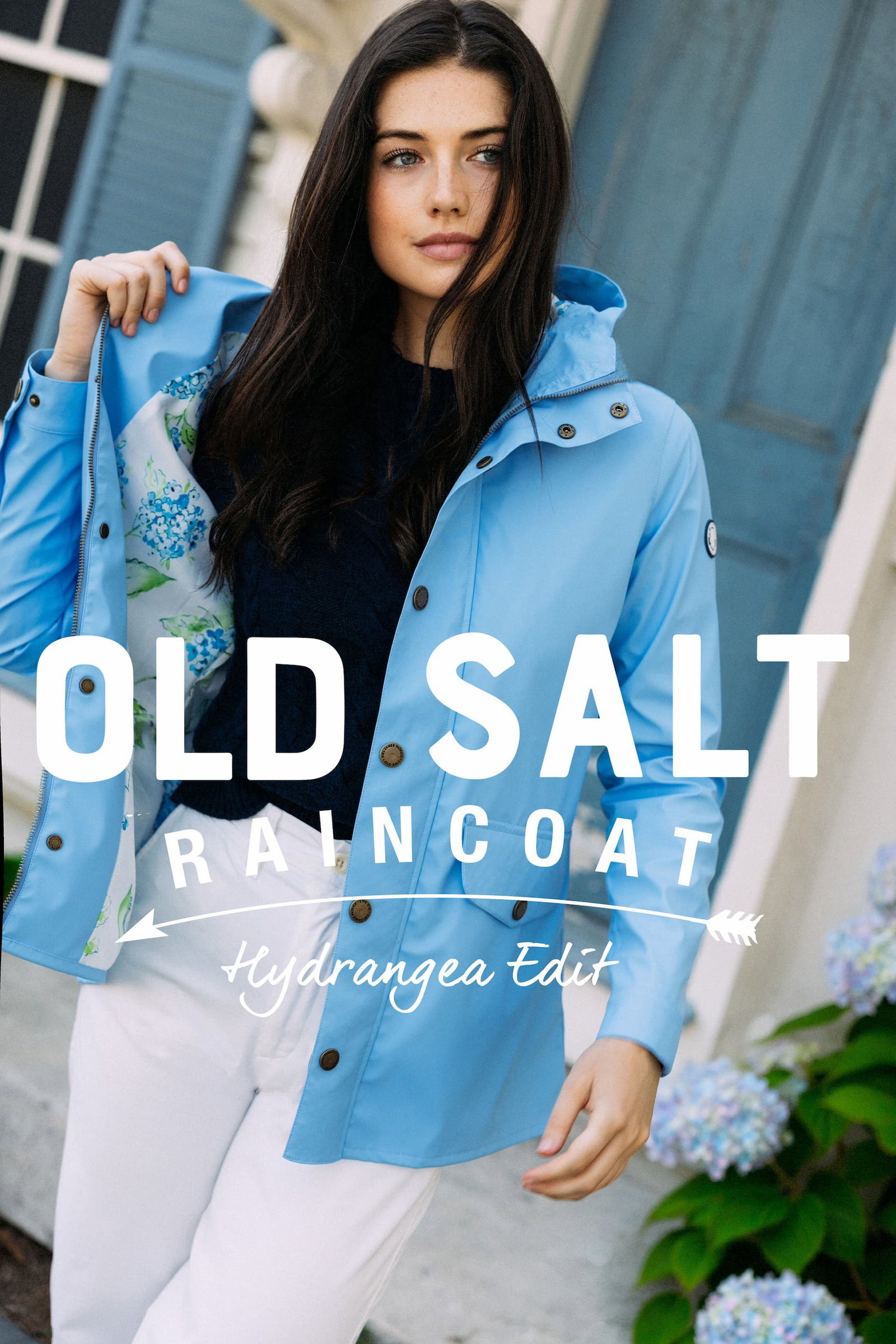 Introducing the Old Salt Raincoat Hydrangea Edition in Periwinkle