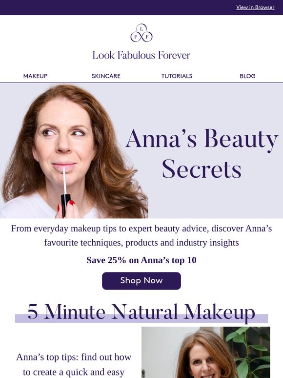 Anna’s Beauty Secrets | Save 25%