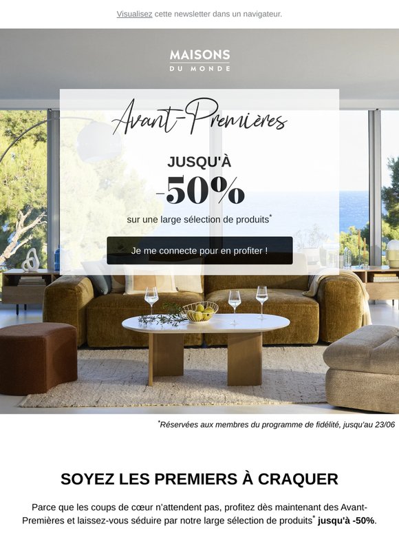 Avant-Premières : jusqu'à -50%, c'est maintenant !