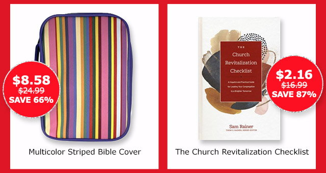 Multicolor Striped Bible Cover | The Church Revitalization Checklist