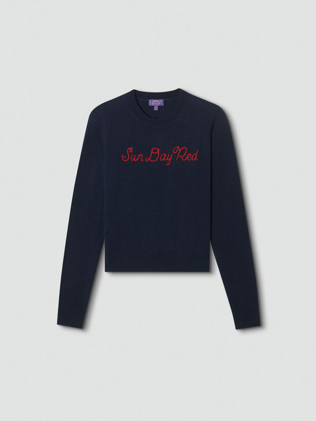 Sunday Cashmere Crew - Navy Blazer