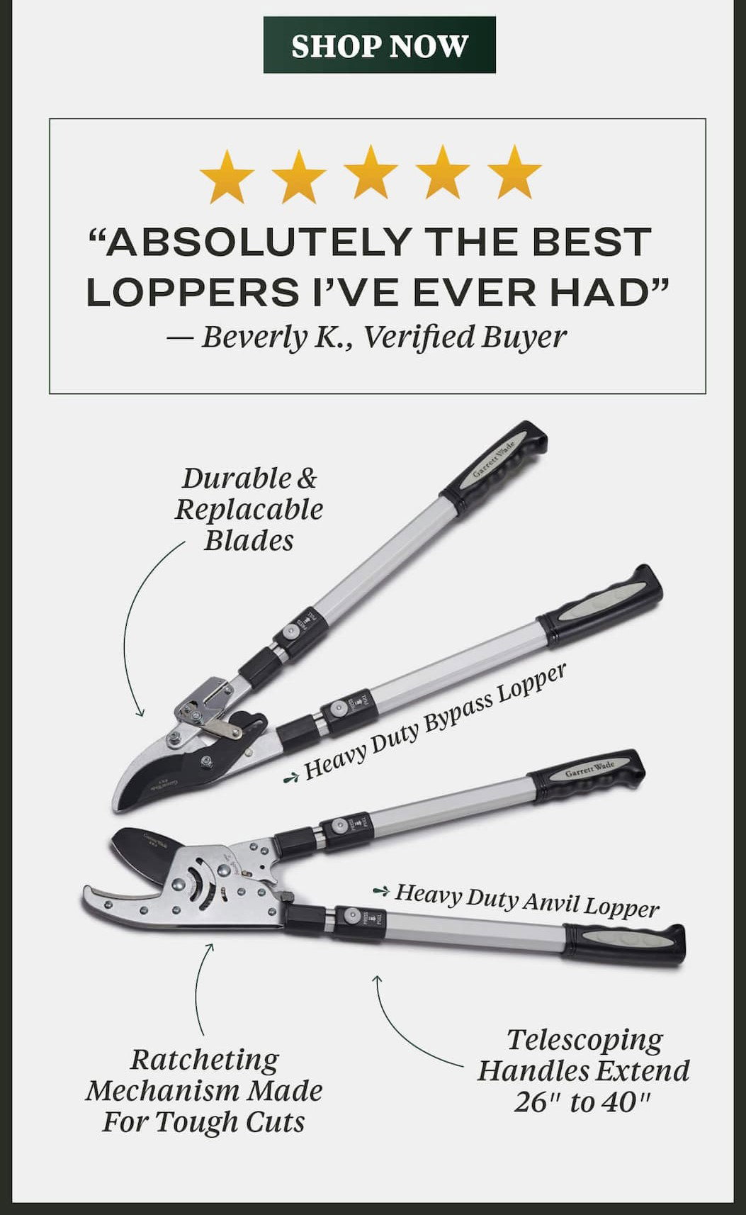 Garrett Wade Heavy Duty Lopper Set