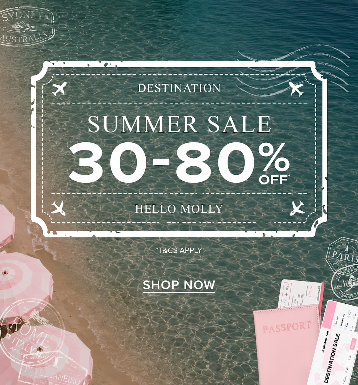 30-80% OFF SELECTED STYLES*