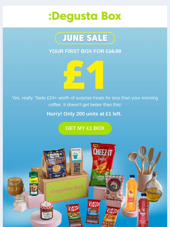 Your first box for just £1!