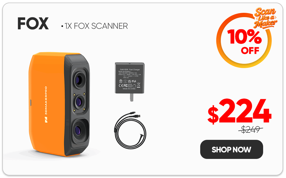 Fox 3D Scanner 3dmakerpro