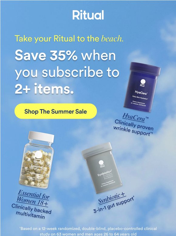 Summer Sale: Get 35% on 2+ items
