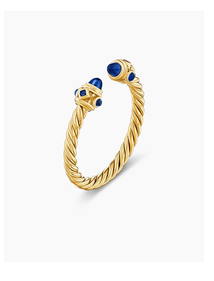 Renaissance® Ring18K Yellow Gold with Blue Sapphires, 2.3mm