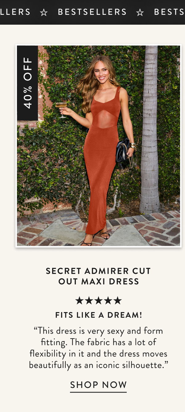 Secret Admirer Cut Out Maxi Dress