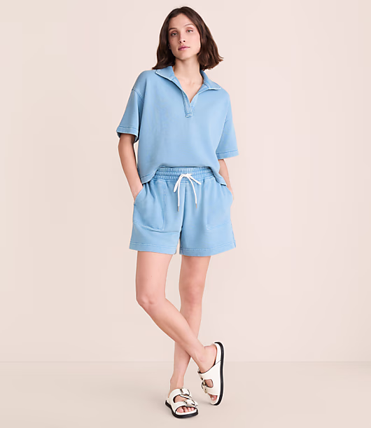Lou & Grey Denim Washed Terrysoft Shorts
