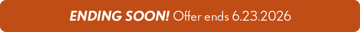 Offer Ending Soon!
